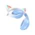 Беспроводные наушники Hoco W42 Cat Ears Crystal Blue (Голубой)