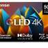 Телевизор Hisense QLED 55" черный 4K Ultra HD Smart TV 55E7NQ