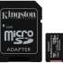 Kingston Canvas Select Plus 128Gb Class10 с адаптером Black