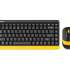 Клавиатура и мышь Wireless A4Tech FG1110 BUMBLEBEE клав:черная/желтый мышь:черная/желтый USB Multimedia 1919560