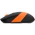 Мышь Wireless A4Tech FG10 ORANGE черно-оранжевая, 2000dpi, USB