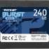 Накопитель SSD 2.5'' Patriot Memory PBE240GS25SSDR Burst Elite 240GB SATA 6Gb/s 3D TLC 450/320MB/s IOPS 40K/40K MTBF 2M