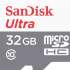 SanDisk Ultra 32GB Class 10 с адаптером White-Grey