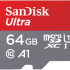 SanDisk Ultra 64Gb Class 10 Красно-серая