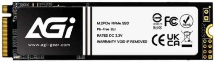 AGI Накопитель SSD M.2 2280 4T0G44AI828-CB 4TB, 7400/6300MB/s, TBW 3000, MTBF 2M