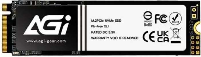 AGI Накопитель SSD M.2 2280 AI828 2TB, 7400/6700MB/s, TBW 1500, MTBF 2M
