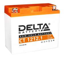 Аккумулятор Delta CT 1212.1 12В, 12Ач, battery replacement YT12B-BS