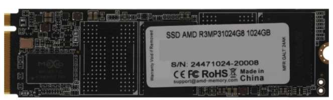 AMD Накопитель SSD M.2 2280 R3MP31024G8 1TB, 3500/3100MBs
