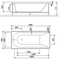 Am.Pm Spirit 170x75 (W72A-170-075W-A2)