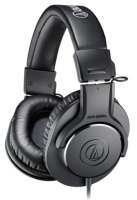 Audio-Technica Наушники ATH-M20X 15–20000 Гц, 47 Ом, 3 метра длинна кабеля, черные