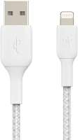 Belkin CAA002bt1MWH USB A-Lightning 1м плетеный White