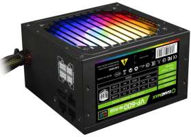 Блок питания ATX GameMax VP-600-RGB 600W, APFC, 80+, 120mm fan, Ultra quiet