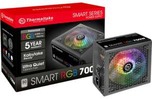 Блок питания ATX Thermaltake Smart RGB 700W PS-SPR-0700NHSAWE-1 aPFC, 120mm FAN, КПД 80+, Ret