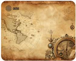Cactus Коврик для мыши CS-MP-D10S Vintage map 250x200x3мм