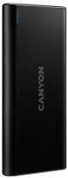 Canyon Аккумулятор внешний универсальный PB-106 CNE-CPB1006B 10000mAh, 5V/2A, 5V/2.1A(Max), USB cable length 0.3m, black