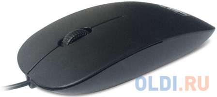 CBR Мышь CM 104 Black, оптика, 1200 dpi, офисн., провод 1.2 метра, USB