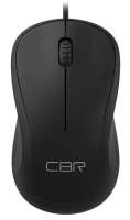 CBR Мышь CM 108 Black USB, оптич., 1000 dpi, 3 кн., 1.8 м, резиновое колесо прокрутки