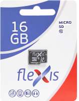 FLEXIS 16GB Class10 без адаптера Black (FX16GMSDHC10)