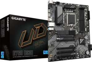 GIGABYTE Материнская плата ATX B760 DS3H (LGA1700, B760, 4*DDR5 (7600), 4*SATA, PCIe, M.2, USB 3.2, USB 2.0, Type-C, DP, HDMI)