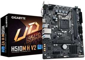 GIGABYTE Материнская плата mATX H510M H V2 2.0 (LGA1200, Q470E, 2*DDR4 (3200), 4*SATA 6G RAID, M.2, 2*PCIe, HDMI, 2*USB 3.2, 4*USB 2.0) RTL