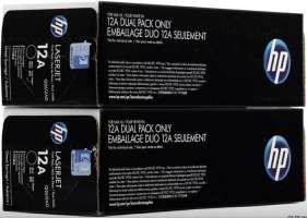 HP Набор картриджей Q2612AD dual pack, black