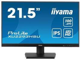 Iiyama Монитор 21,5" ProLite XU2293HSU-B7 черный, IPS, LED, 1920x1080, 16:9, матовая, 300cd/m2, 178°/178°, 100Hz, HDMI M/M, DP, FHD, USB