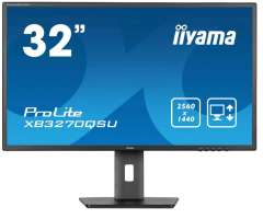 Iiyama Монитор 31,5" ProLite XB3270QSU-B1 черный, IPS, 2560x1440, 16:9, матовая, 250cd/m2, 178°/178°, 100Hz, HAS Piv, HDMI M/M, DP 2K USB