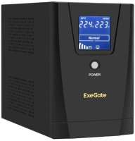 Источник бесперебойного питания Exegate SpecialPro Smart LLB-1600.LCD.AVR.C13.RJ EP285510RUS 1600VA/950W, LCD, AVR, 6*C13, black