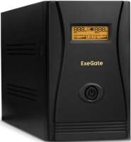 Источник бесперебойного питания Exegate SpecialPro Smart LLB-2000.LCD.AVR.EURO.RJ 2000VA/1200W, LCD, AVR, 4*Schuko, RJ45/11, металлический корпус, bla