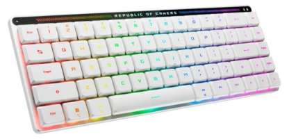 Клавиатура ASUS M603 ROG Falchion RX Low Profile 90MP03EC-BKRA10 проводная/беспроводная, игровая, механическая, Bluetooth, USB, радиоканал, 68 кл, ROG
