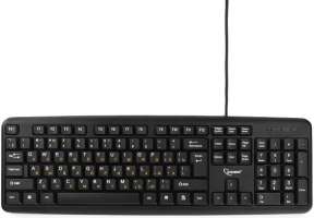 Клавиатура Gembird KB-8320UXL-BL черная, USB., 104 клавиши, 2м