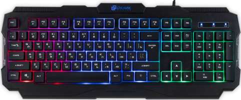 Клавиатура Oklick 757G HW2 1790295 черная USB for gamer