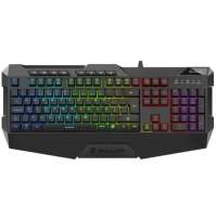 Клавиатура Sharkoon Skiller SGK4 черная, (US-Layout), (резиновые колпачки, RGB подсветка, USB)