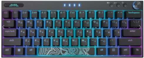 Клавиатура Wireless GMNG GG-KB500XW 1910516 механическая, черная, USB BT/Radio мультимедийная, игровая, LED