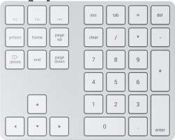 Клавиатура Wireless Satechi Aluminum Extended Keypad ST-XLABKS серебряная