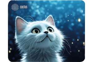 Коврик для мыши Cactus CS-MP-P06XS White Cat 220x180x2мм