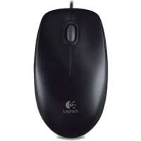 Logitech B100 black (USB, оптическая, 800dpi, 2but) (910-006605)