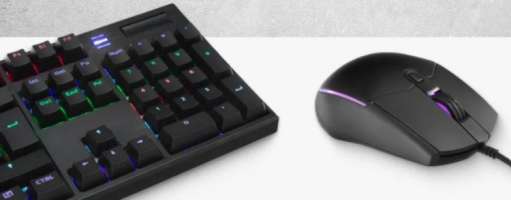 Lyambda Клавиатура и мышь LGK100G-BK механическая клавиатура (LKB100G red switch linear, RGB)+мышь (LM100G 800-3200DPI)