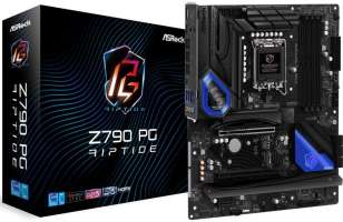 Материнская плата ATX ASRock Z790 PG RIPTIDE (LGA1700, Z790, 4*DDR5 (6800), 8*SATA 6G RAID, 5*M.2, 3*PCIE, 2.5Glan, HDMI, Dp, USB Type-C, 6*USB 3.2, 2