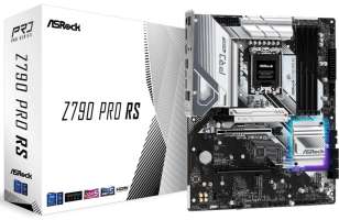 Материнская плата ATX ASRock Z790 PRO RS (LGA1700, Z790, 4*DDR5 (6800), 8*SATA 6G RAID, 4*M.2, 3*PCIE, 2.5Glan, HDMI, DP, USB Type-C, 3*USB 3.2, 4*USB