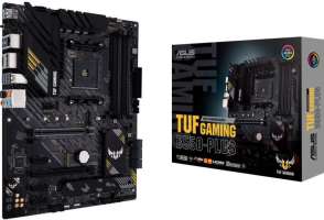 Материнская плата ATX ASUS TUF GAMING B550-PLUS 90MB14G0-M0EAY0 (AM4, AMD B550, 4*DDR4(4800), 6*SATA 6G RAID, 3*M.2, 5*PCIE, 7.1CH, 2.5Glan, 7*USB 3.2