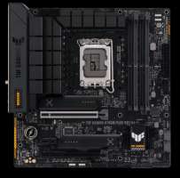 Материнская плата mATX ASUS TUF GAMING B760M-PLUS WIFI D4 (LGA1700, B760, 4*DDR4 (5333), 4*SATA 6G RAID, 2*M.2, 3*PCIE, 2.5Glan, WiFi, BT, HDMI, DP, U