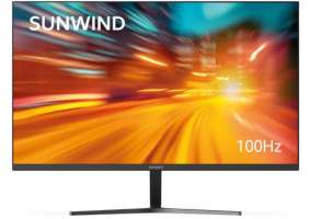 Монитор 23,8" SUNWIND SM-24FI223 SM24SB02 черный IPS LED 6ms 16:9 HDMI M/M матовая 250cd 178гр/178гр 1920x1080 100Hz VGA DP FHD