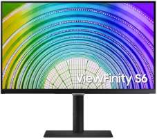 Монитор 24" Samsung S24A600UCI 2560x1440, 5 ms, 250 cd/m2, 75Hz, 1000:1, 178°/178°, HDMI, DP, USB Hub, USB-C(65W), HAS, VESA 100x100 mm, внутренний БП