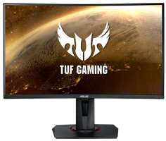 Монитор 27" ASUS TUF Gaming VG27WQ 2560x1440, 4 мс, 165 Гц, 400 кд/м2, 100000000:1, FreeSync, изогнутый, DP, HDMI, VESA 100x100, speakers 2х2 Вт