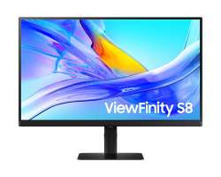 Монитор 27" Samsung S27D804UAI 3840x2160, 5ms, 350 кд/м2, IPS, 16:9, 60Hz, HDMI, DP, 3*USB3.0, USB-C, LAN, HAS, Pivot, Swivel, Internal, Vesa 100x100