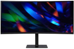 Монитор 34" Acer CZ342CURHbmiphuzx UM.CC2EE.H01 3440x1440 LED, 21:9, VA, 300cd, 4000:1, 1ms, 178/178, DP, HDMI, USB Type-C, audio, 180Hz, curved, HAS,