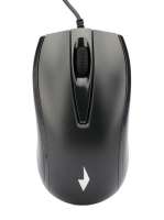 Мышь Gembird MOP-110 USB, черная, 2кн.+колесо-кнопка, 1000 DPI, кабель 1.8м