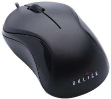 Мышь Oklick 115S 711636 черный оптическая (1000dpi) USB для ноутбука (3but)