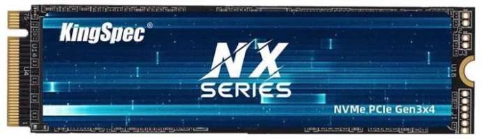 Накопитель SSD M.2 2280 KINGSPEC NX-256 256GB PCIe Gen3x4 3400/3100MB/s heatsink